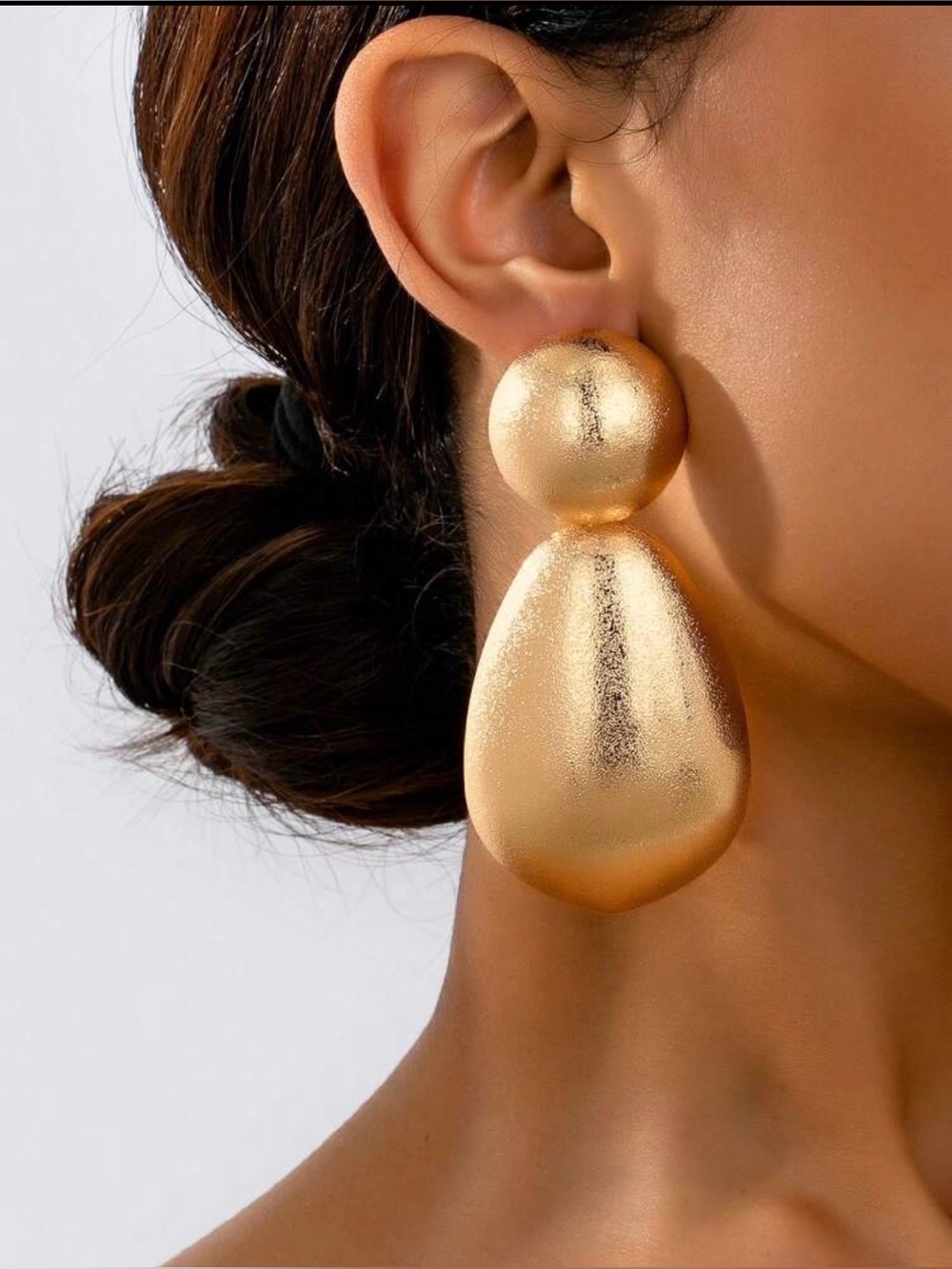 Gold Statement Drop Earrings - Women Jewelry